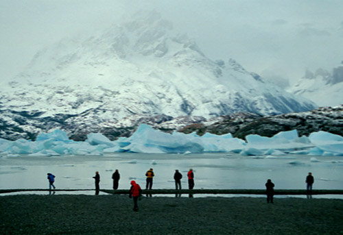 The group at Lago Grey's Iceberg Field